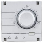 EV123011-- Analoger Raumthermostat Aufsatz, Heizung, Silber<br><u>Verkaufseinheit: 1Stk</u>