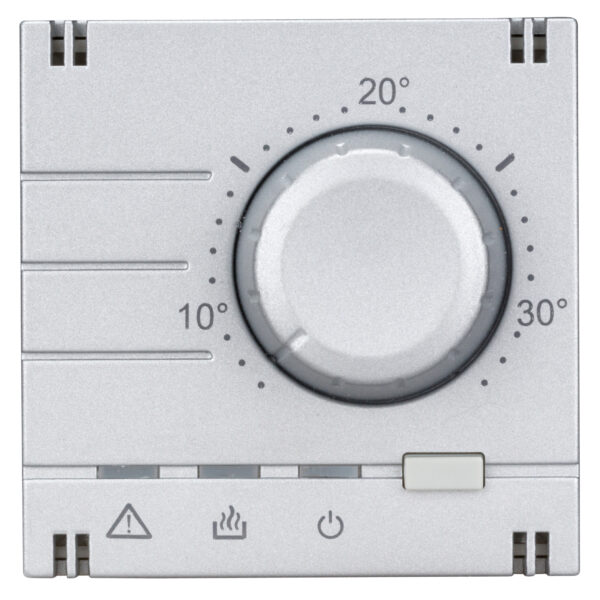 EV123011-- Analoger Raumthermostat Aufsatz, Heizung, Silber<br><u>Verkaufseinheit: 1Stk</u>