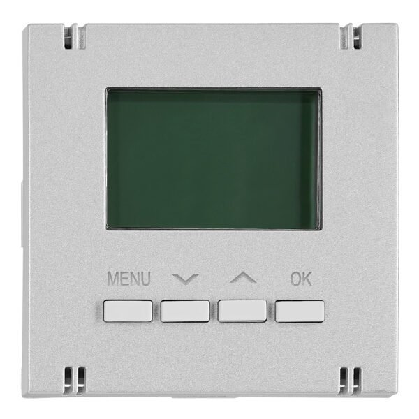 EV123310-- Digitaler Raumthermostat Aufsatz, Heizung, Silber<br><u>Verkaufseinheit: 1Stk</u>
