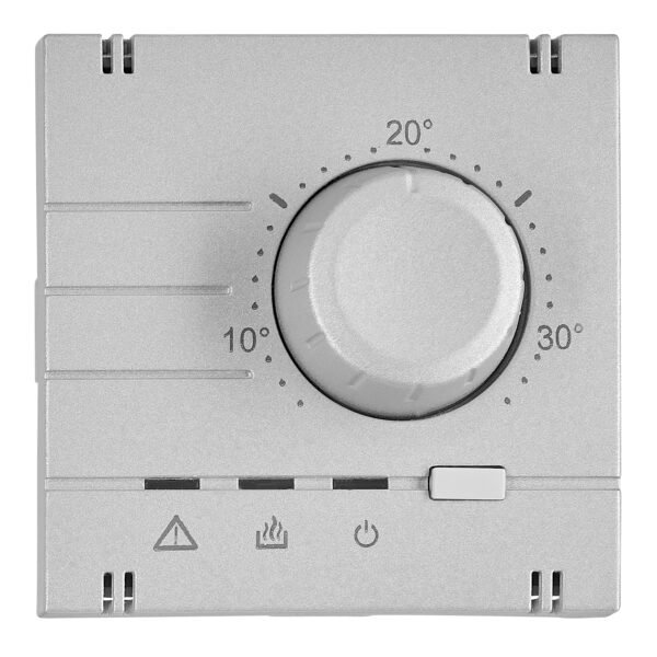 EV123311-- Analoger Raumthermostat Aufsatz, Heizung, Silber<br><u>Verkaufseinheit: 1Stk</u>