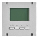 EV123362-- Digitaler Raumthermostat Aufsatz, Heizung/Kühlung, Silber<br><u>Verkaufseinheit: 1Stk</u>