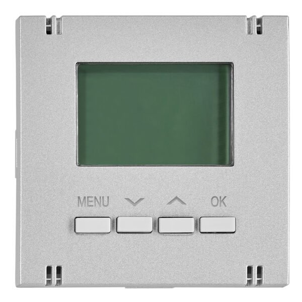 EV123363-- Fußbodenthermostat Aufsatz, silber<br><u>Verkaufseinheit: 1Stk</u>