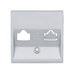 EV124003-- Abdeckung für RJ45 Toolless Line Module, 1-fach, Silber<br><u>Verkaufseinheit: 1Stk</u>