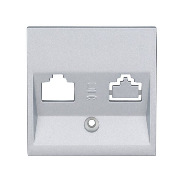 EV124003-- Abdeckung für RJ45 Toolless Line Module, 1-fach, Silber<br><u>Verkaufseinheit: 1Stk</u>