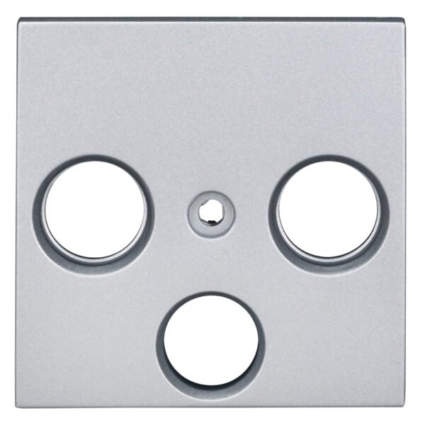 EV124010-- TV Abdeckung, 3-Loch, Silber<br><u>Verkaufseinheit: 1Stk</u>