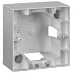 EV125006-- Aufputz Gehäuse 1-fach, Silber<br><u>Verkaufseinheit: 1Stk</u>