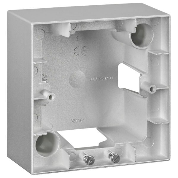 EV125006-- Aufputz Gehäuse 1-fach, Silber<br><u>Verkaufseinheit: 1Stk</u>
