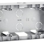 EV125007-- Aufputz Gehäuse 2-fach, Silber<br><u>Verkaufseinheit: 1Stk</u>