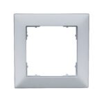 EV125021-- Rahmen 55x55mm, 1-fach, Silber<br><u>Verkaufseinheit: 1Stk</u>