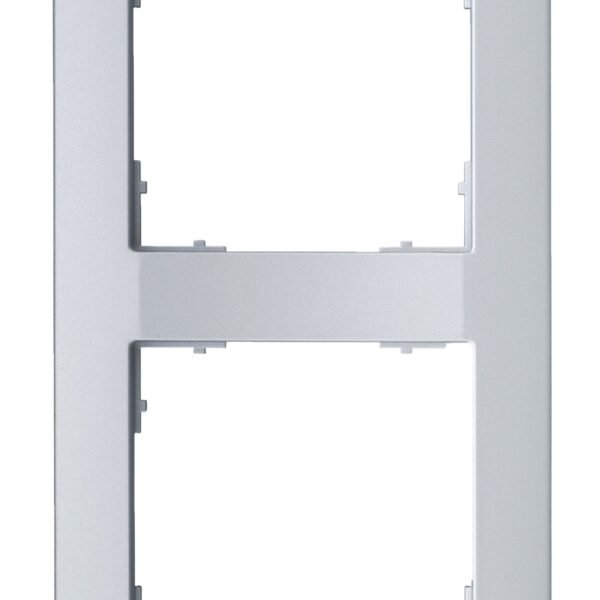 EV125022-- Rahmen 55x55mm, 2-fach, Silber<br><u>Verkaufseinheit: 1Stk</u>