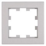 EV125301-- Rahmen 1-fach, Design CUBIC, Silber<br><u>Verkaufseinheit: 1Stk</u>