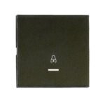 EV132310-- Wippe S 55 mit transparenter Linse, Symbol Glocke, schwarz<br><u>Verkaufseinheit: 1Stk</u>