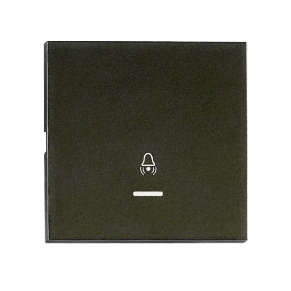 EV132310-- Wippe S 55 mit transparenter Linse, Symbol Glocke, schwarz<br><u>Verkaufseinheit: 1Stk</u>