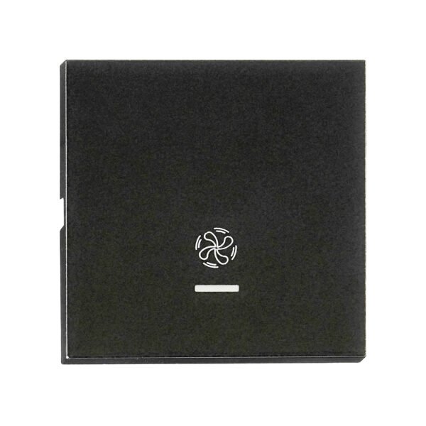 EV132319-- Wippe S 55 mit transparenter Linse, Symbol Lüfter, schwarz<br><u>Verkaufseinheit: 1Stk</u>