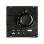 EV133311-- Analoger Raumthermostat Aufsatz, Heizung, Schwarz<br><u>Verkaufseinheit: 1Stk</u>