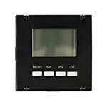 EV133362-- Digitaler Raumthermostat Aufsatz, Heizung/Kühlung, Schwarz<br><u>Verkaufseinheit: 1Stk</u>