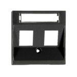 EV134304-- Abdeckung für RJ45 Toolless Line Module, 2-fach, schwarz<br><u>Verkaufseinheit: 1Stk</u>