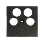 EV134311-- TV Abdeckung, 4-Loch, schwarz<br><u>Verkaufseinheit: 1Stk</u>
