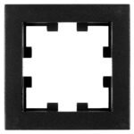 EV135301-- Rahmen 1-fach, Design CUBIC, schwarz<br><u>Verkaufseinheit: 1Stk</u>