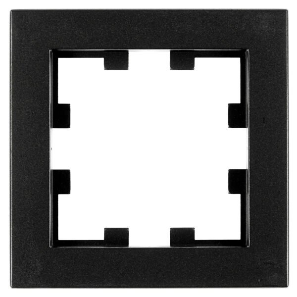 EV135301-- Rahmen 1-fach, Design CUBIC, schwarz<br><u>Verkaufseinheit: 1Stk</u>