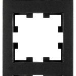 EV135303-- Rahmen 3-fach, Design CUBIC, schwarz<br><u>Verkaufseinheit: 1Stk</u>