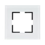 EV145001W- Rahmen 1-fach, Glas weiß<br><u>Verkaufseinheit: 1Stk</u>