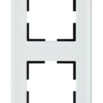 EV145002W- Rahmen 2-fach, Glas weiß<br><u>Verkaufseinheit: 1Stk</u>