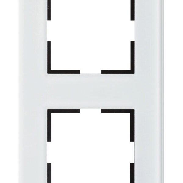 EV145004W- Rahmen 4-fach, Glas weiß<br><u>Verkaufseinheit: 1Stk</u>