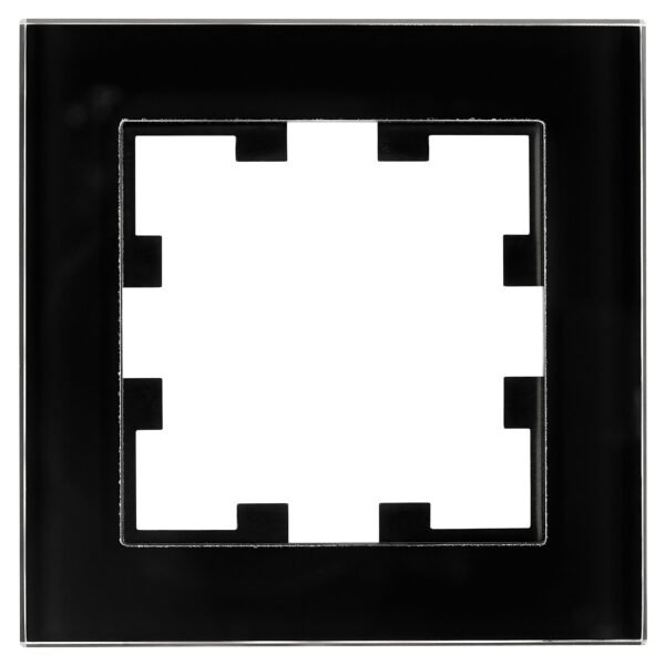 EV145301B- Rahmen 1-fach, Glas schwarz<br><u>Verkaufseinheit: 1Stk</u>