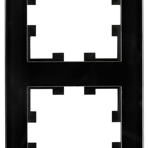 EV145302B- Rahmen 2-fach, Glas schwarz<br><u>Verkaufseinheit: 1Stk</u>