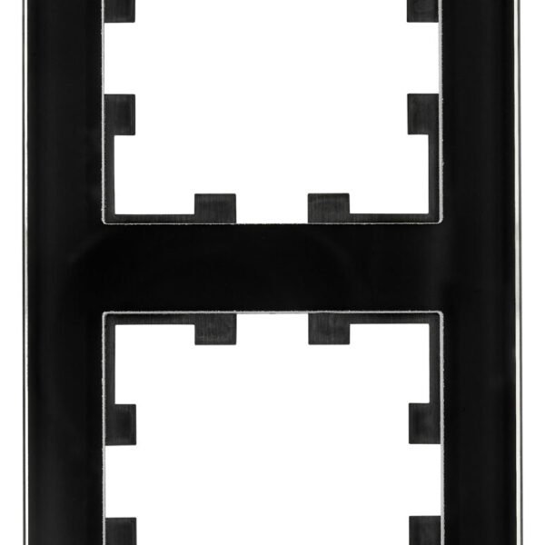 EV145304B- Rahmen 4-fach, Glas schwarz<br><u>Verkaufseinheit: 1Stk</u>