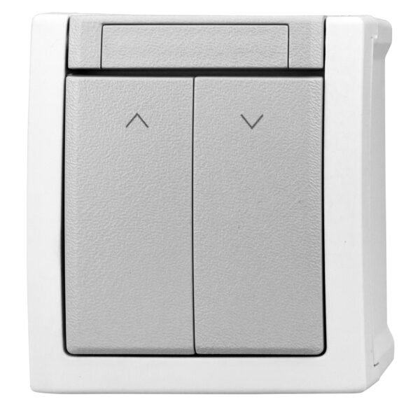 EV210025-- Jalousieschalter, 2-fach, Steckklemme, IP54, Aufputz<br><u>Verkaufseinheit: 1Stk</u>