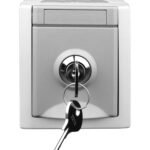 EV211002-- Steckdose abschließbar, verschiedene Schließungen, Aufputz<br><u>Verkaufseinheit: 1Stk</u>