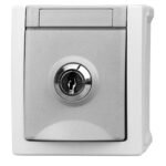 EV21100605 Steckdose abschließbar, gleiche Schließungen 05, IP54, Aufpu<br><u>Verkaufseinheit: 1Stk</u>