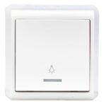 EV310005-- Taster, Schliesser, Orientierungslicht, IP20, weiß, Aufputz<br><u>Verkaufseinheit: 1Stk</u>