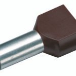 GIC182472- Aderendhülse isoliert, Duo 2x1,5mm², L1=12mm, schwarz<br><u>Verkaufseinheit: 100Stk</u>