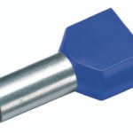GIC182474- Aderendhülse isoliert, Duo 2x2,5mm², L1=10mm, blau<br><u>Verkaufseinheit: 100Stk</u>
