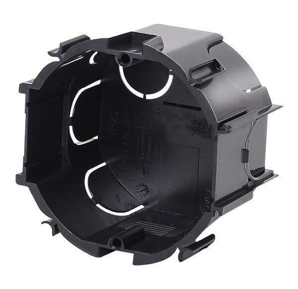 GTDU810--- UP-Kombi Schalterdose d67xt45mm, schwarz, PS<br><u>Verkaufseinheit: 20Stk</u>