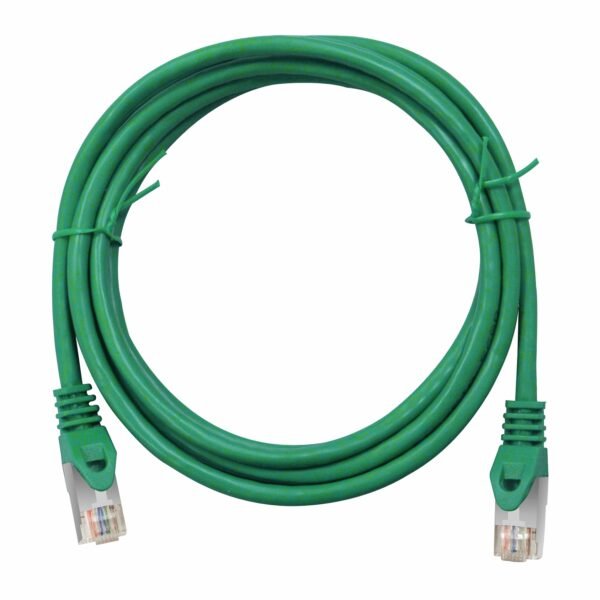 H5GLU07K0U Patchkabel RJ45 geschirmt Cat.5e, PVC, grün, 7,0m<br><u>Verkaufseinheit: 1Stk</u>
