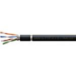 HCKP1004E5 S/FTP Kabel Cat.7, 4x2xAWG23/1, 1000MHz, PE OUTDOOR, schwarz<br><u>Verkaufseinheit: 500m</u>