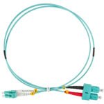 HLP23LC01F LWL Patchkabel Duplex LC/UPC - SC/UPC, 50/125µm OM3,  1,0m<br><u>Verkaufseinheit: 1Stk</u>