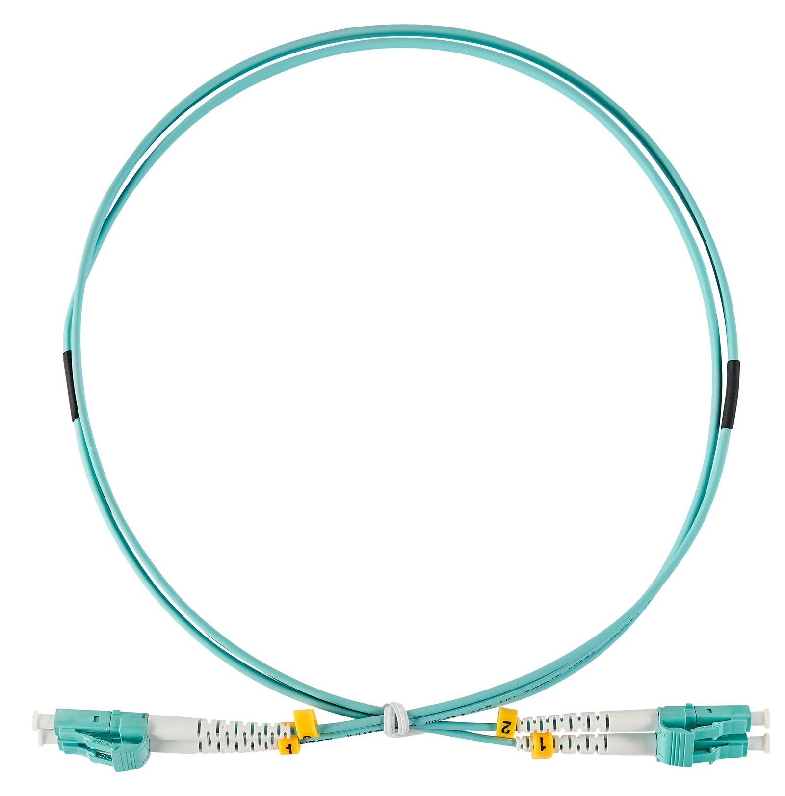 f_hlp23ll02f HLP23LL02F LWL Patchkabel Duplex LC/UPC - LC/UPC, 50/125µm OM3, 2,0m<br><u>Verkaufseinheit: 1Stk</u> – Bild 1