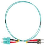HLP23TC10F LWL Patchkabel Duplex ST/UPC - SC/UPC, 50/125µm OM3, 10,0m<br><u>Verkaufseinheit: 1Stk</u>