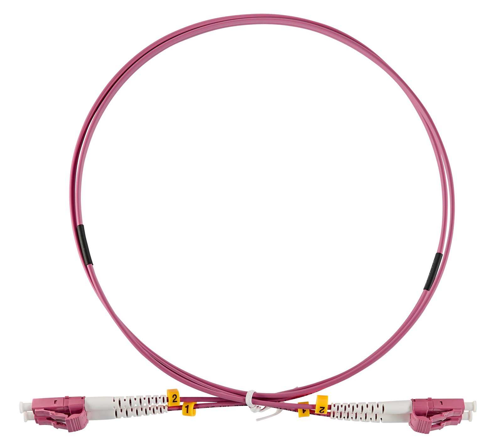 f_hlp24ll10f HLP24LL10F LWL Patchkabel Duplex LC/UPC - LC/UPC, 50/125µm OM4, 10,0m<br><u>Verkaufseinheit: 1Stk</u> – Bild 1