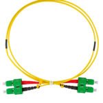 HLP29DD02F LWL Patchkabel Duplex SC/APC - SC/APC, 9/125µm OS2,  2,0m<br><u>Verkaufseinheit: 1Stk</u>