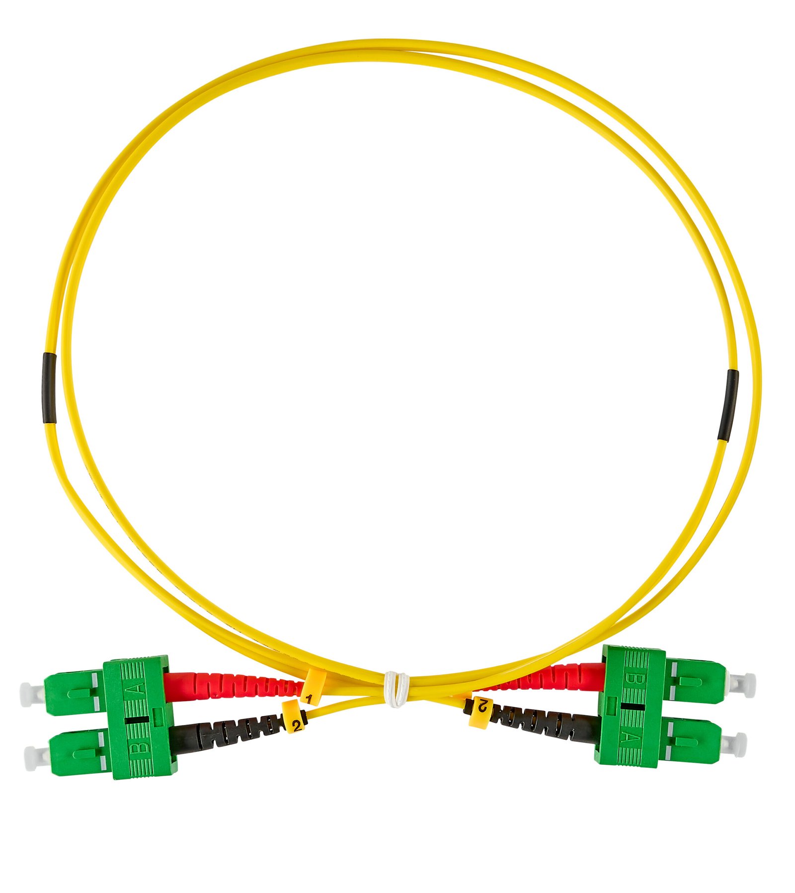 f_hlp29dd02f HLP29DD02F LWL Patchkabel Duplex SC/APC - SC/APC, 9/125µm OS2, 2,0m<br><u>Verkaufseinheit: 1Stk</u> – Bild 1