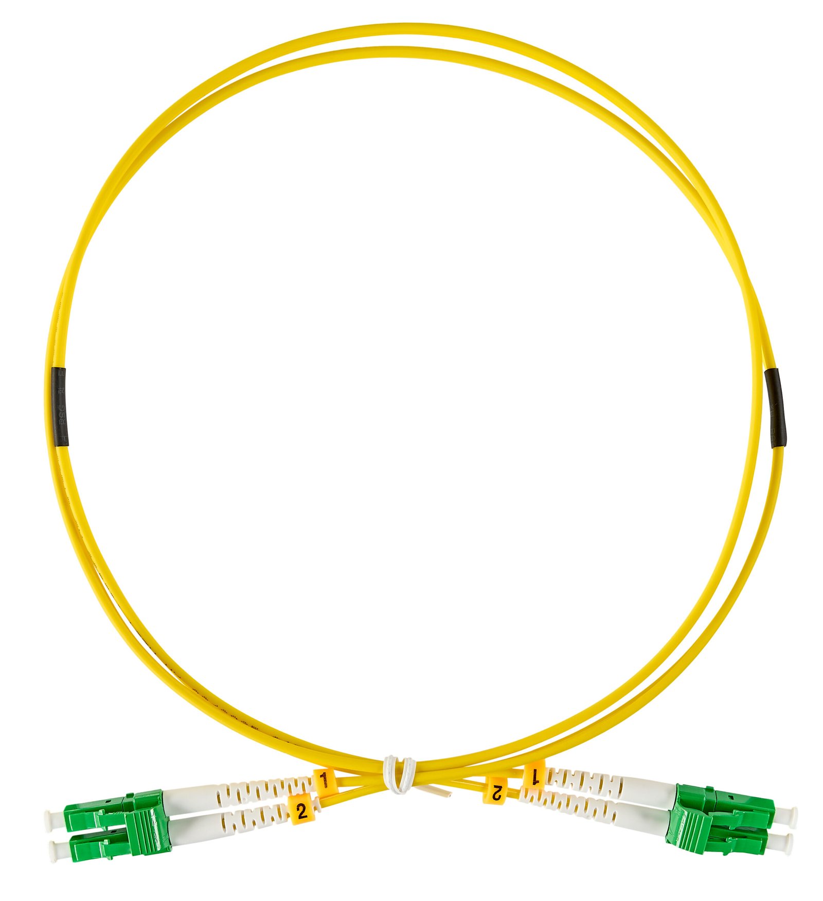 f_hlp29mm10f HLP29MM10F LWL Patchkabel Duplex LC/APC - LC/APC, 9/125µm OS2, 10,0m<br><u>Verkaufseinheit: 1Stk</u> – Bild 1