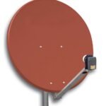 HSATA080AR SAT Antenne 80/75cm, Alu,39dB Gain,Arm klappbar, Rot<br><u>Verkaufseinheit: 1Stk</u>