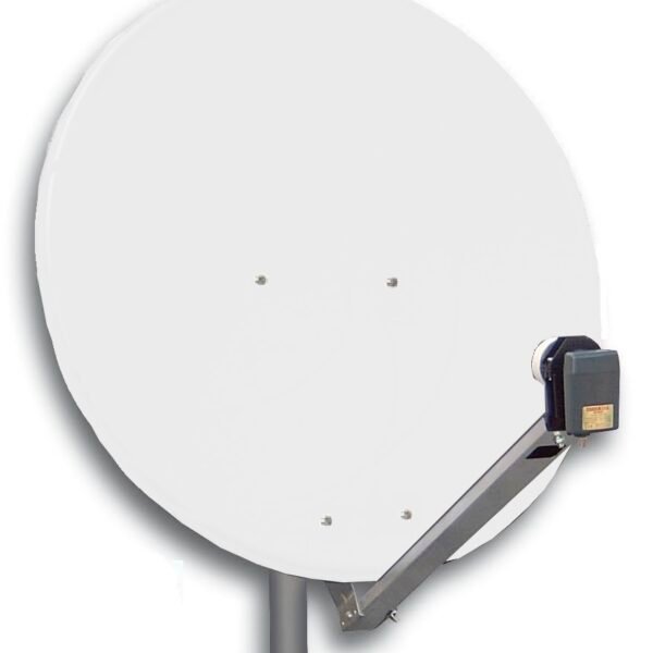 HSATA080AW SAT Antenne 80/75cm, Alu, 39dB Gain, Arm klappbar, Weiß<br><u>Verkaufseinheit: 1Stk</u>