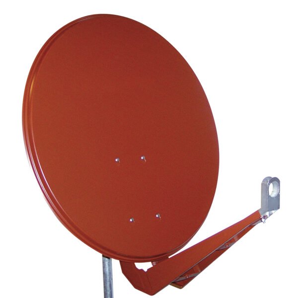 HSATA085AR SAT Antenne 85/80cm, Alu,40dB Gain,Doppel Monoblock Arm,Rot<br><u>Verkaufseinheit: 1Stk</u>